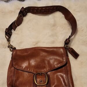 Coach Tan Leather Crossbody Bag